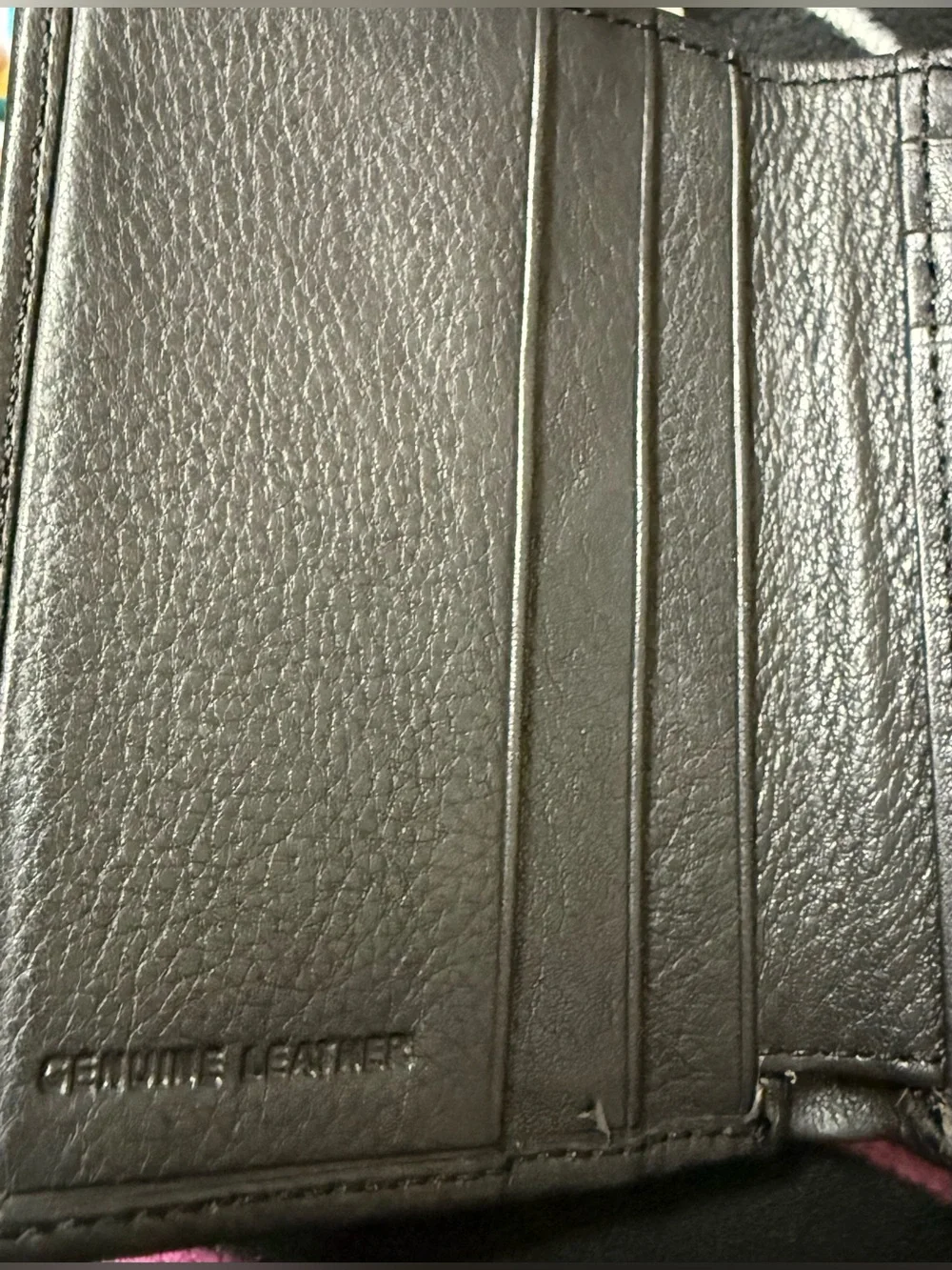 NEW Black Croft & Barrow Men's Leather Trifold Wallet